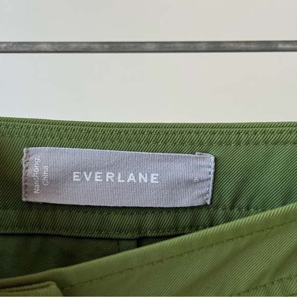 EVERLANE Green Japanese GoWeave Button-Front A-line Skirt - Picture 6 of 6